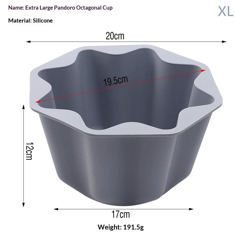 Stampo Ottagonale in Silicone per Alimenti Antiaderente Strumenti da Forno per Mousse, Budino, Pasticceria e Preparazione di Dolci