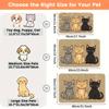 Pet Feeding Anti-slip Mat Prevent Splashing Cat Feeding Mats Easy To Clean Cartoon Cat Pattern Absorbent Mat 80*50cm