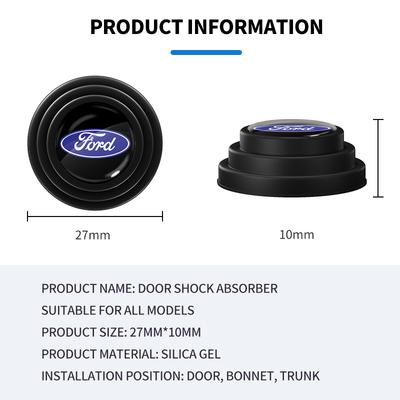 4pcs Car Door Shockproof Pad Anti-collision Silicone Sticker For Expedition U222 U324 U324N U553