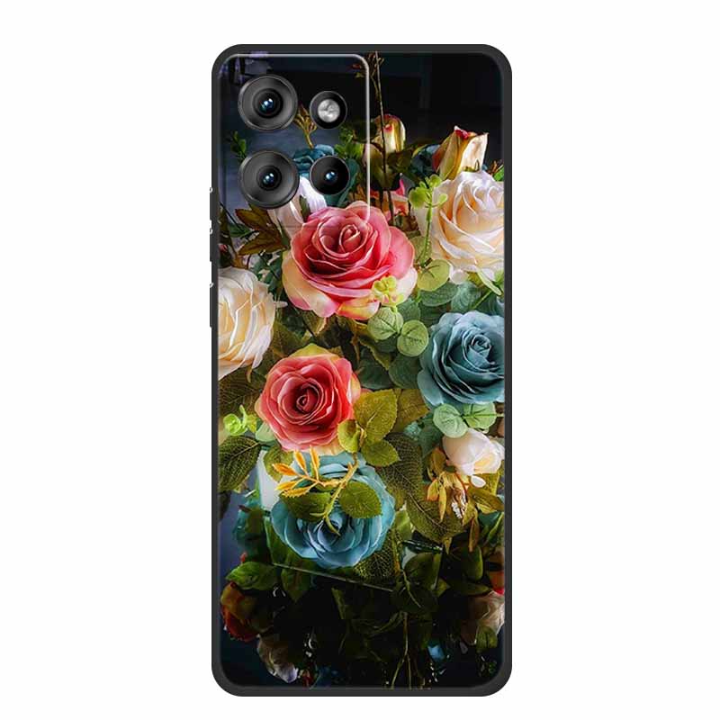 Phone Case For Motorola Moto G86 Power Edge 50 Neo G75 S50 Edge 50 5G Case S 50 Coque Shockproof Black Silicone Soft Back Cover