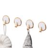 Elegant No-Drill Adhesive Door Hook for Coats & Hats