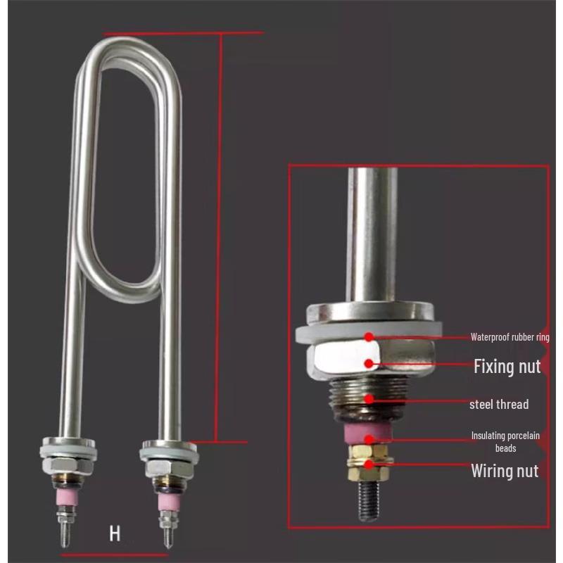 Подвійний U-подібний мідний нагрівальний елемент для парової печі