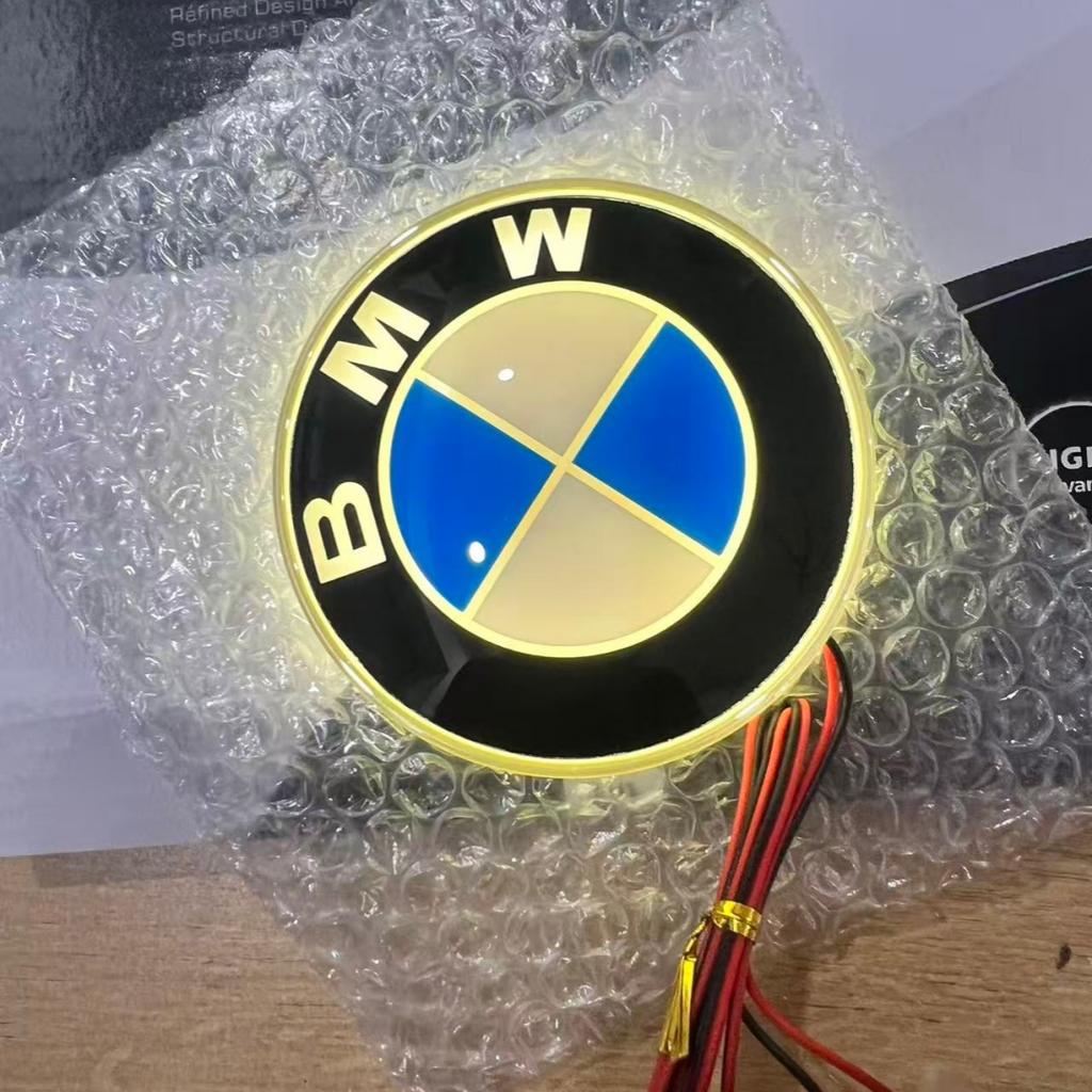 1x 82mm 4D light badge for BMW 3 4 5 6 7 X M Z series badge LED logo light white/red/blue light. d1