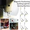 Sewing Machine Light Dimmable LED Work Lamp With 360° Accessories Light Anti-Scratch Base Gooseneck Crafts Bright Eye-Prote T8R0