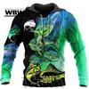 Fishing Love Mahi Mahi Fish 3D Plná velikost tisku Mikina s kapucí Muž Ženy Harajuku Outwear mikina na zip svetr Unisex