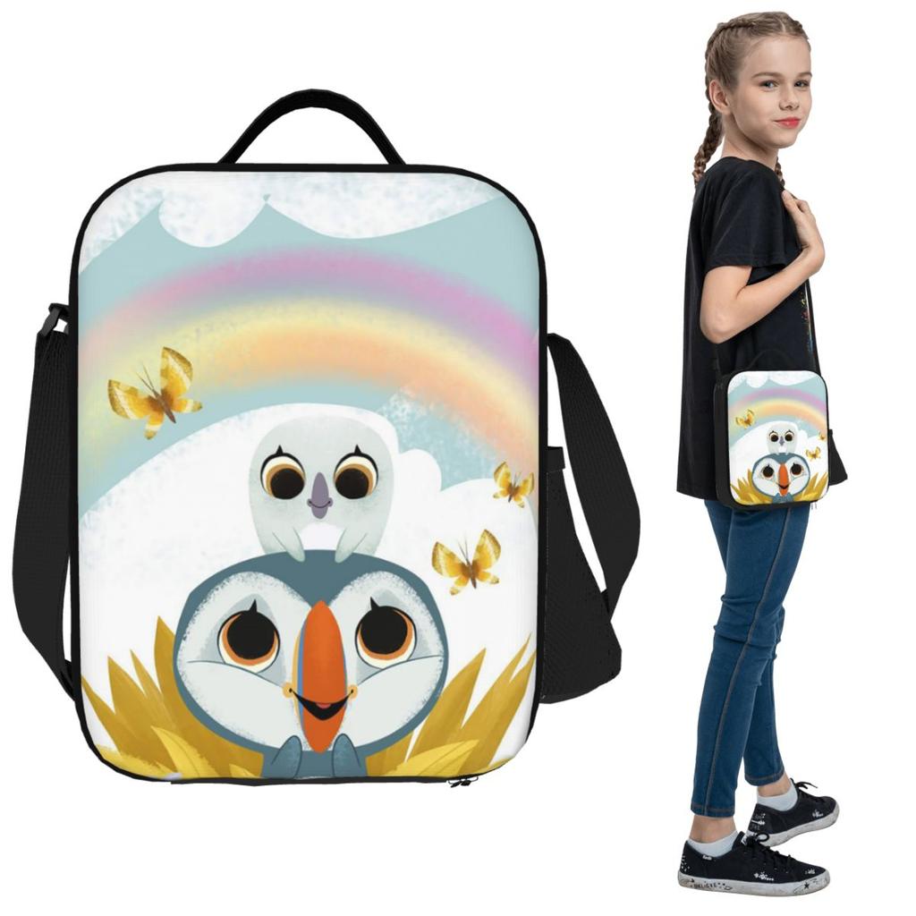Puffin Rock And New Friends Insulated Lunch Bag for Women Office Cooler Thermal Food Box Tote Portable Lunch Boxes Container