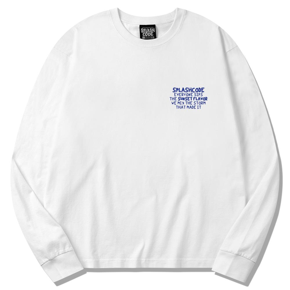 Seupeullaesikodeu Long Sleeve White - Sunset Brew