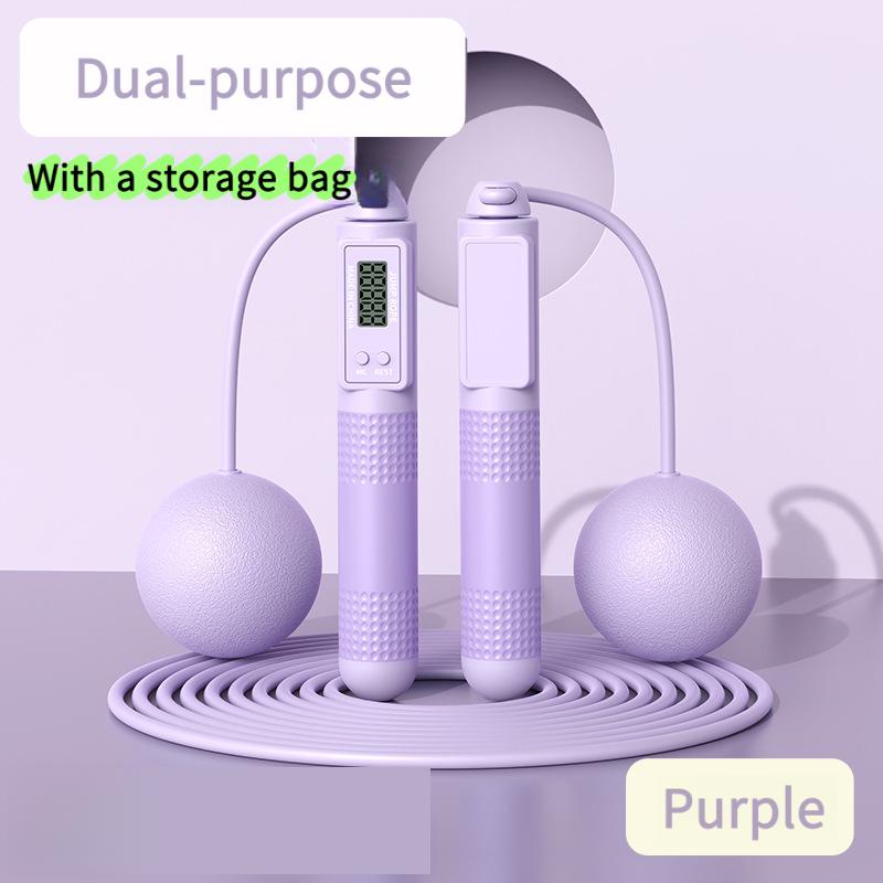 Intelligent Dual Use Skipping Rope Smart Counting Steel Wire Rope Sports Equipment Home Cordless Sports Weighted Skipping Rope