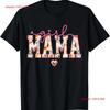 Floral Mama Mom To Be Mothers Day T Shirt Vintage Fashion Versatile Casual Unisex Streetwear Stylish Slightly Stretched