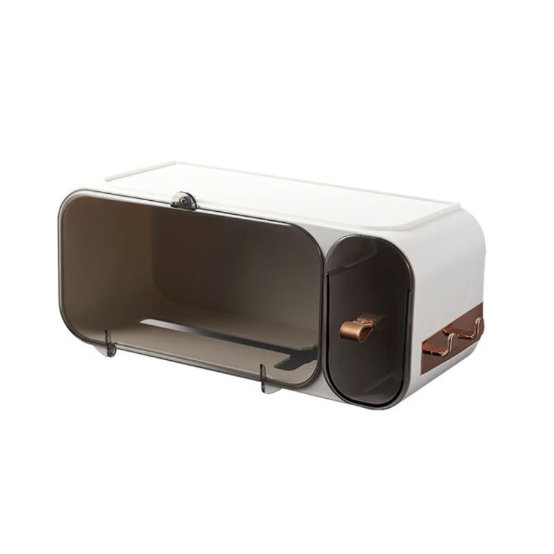 Bathroom Toilet Paper Handle Paper Cups Toilet Box Plastic Wall Dispenser Toilet Dispenser For Paper Storage Free Storage Mat | Document Holder