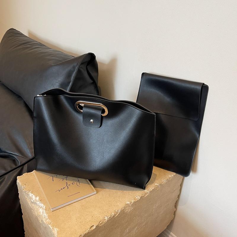 New High-end Texture Simple Women's Bag Trendy Fashion Large-capacity Clutch Bag Commuter Work Handbag