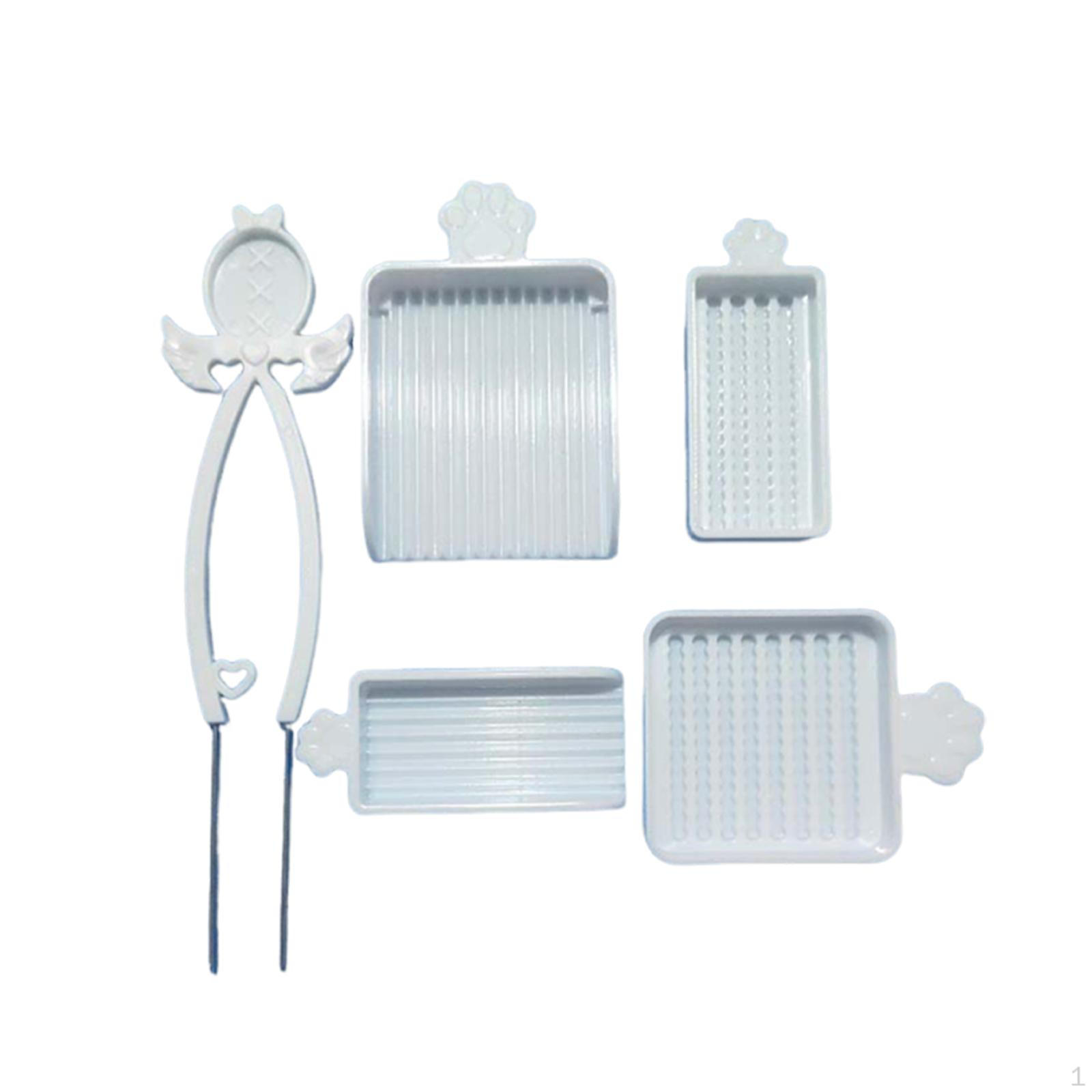

5 Piece Bead Storage Set with Tweezers for Jewelry And Bracelet Making. белый