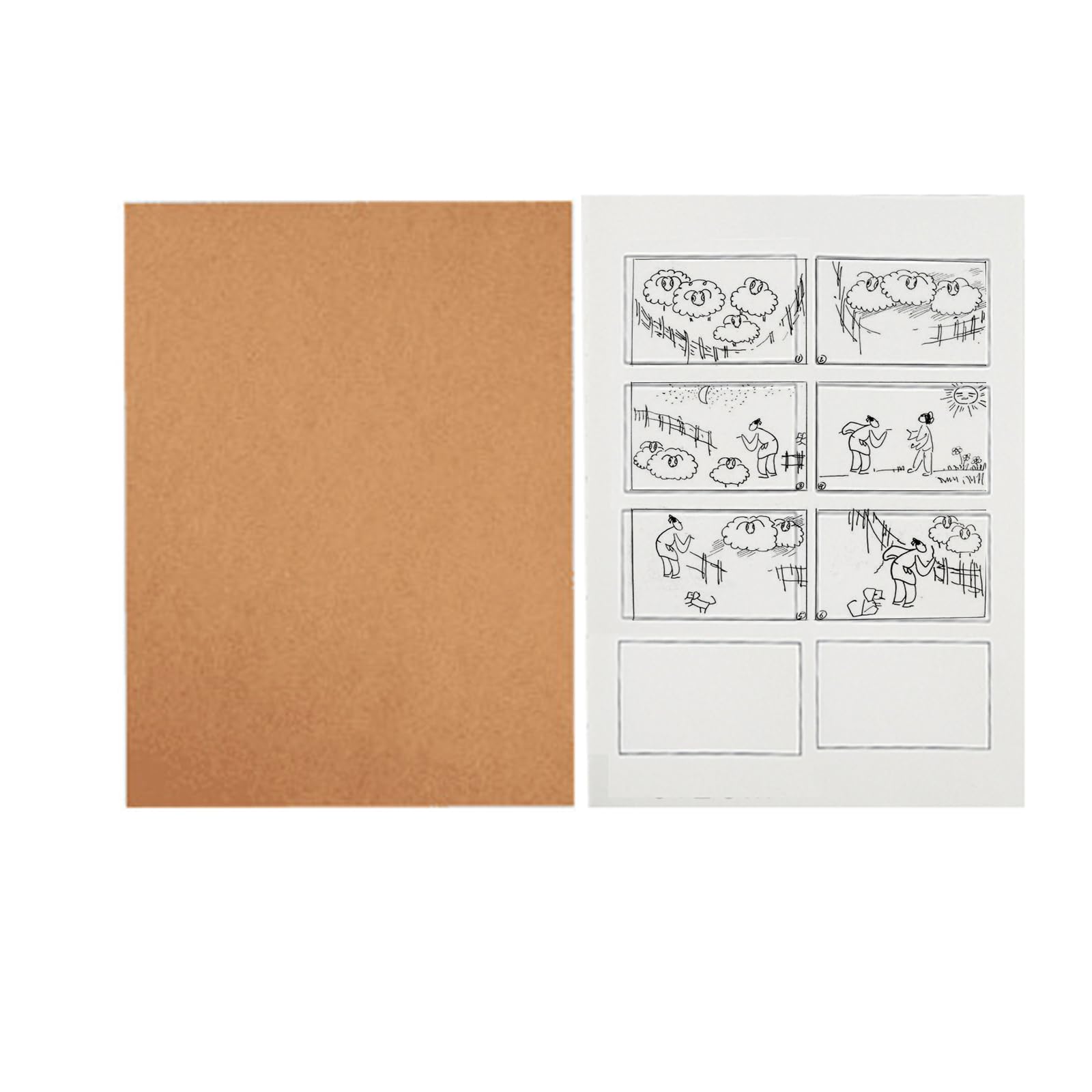 

Training Storyboard Cooking Instructions Manga Frame Lined Storyboard Animation Production Notebook for Children and Original Manga and Movie Story