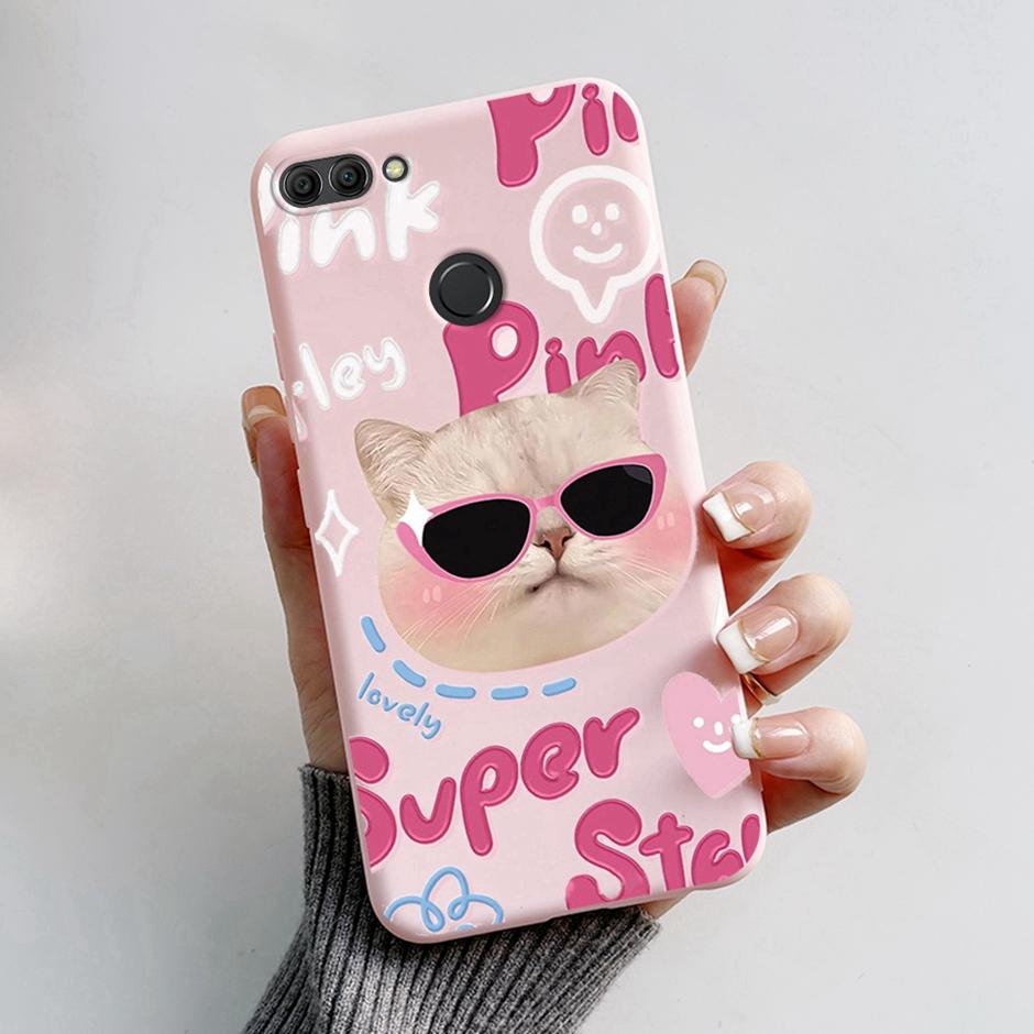 Liquid Silicone Phone Case Fro Huawei Y9 2018  Soft Thin Candy Cover For Huawei Enjoy 8 Plus Coque Fro Huawei Y9 2018 Fro Huawei Y9 2018