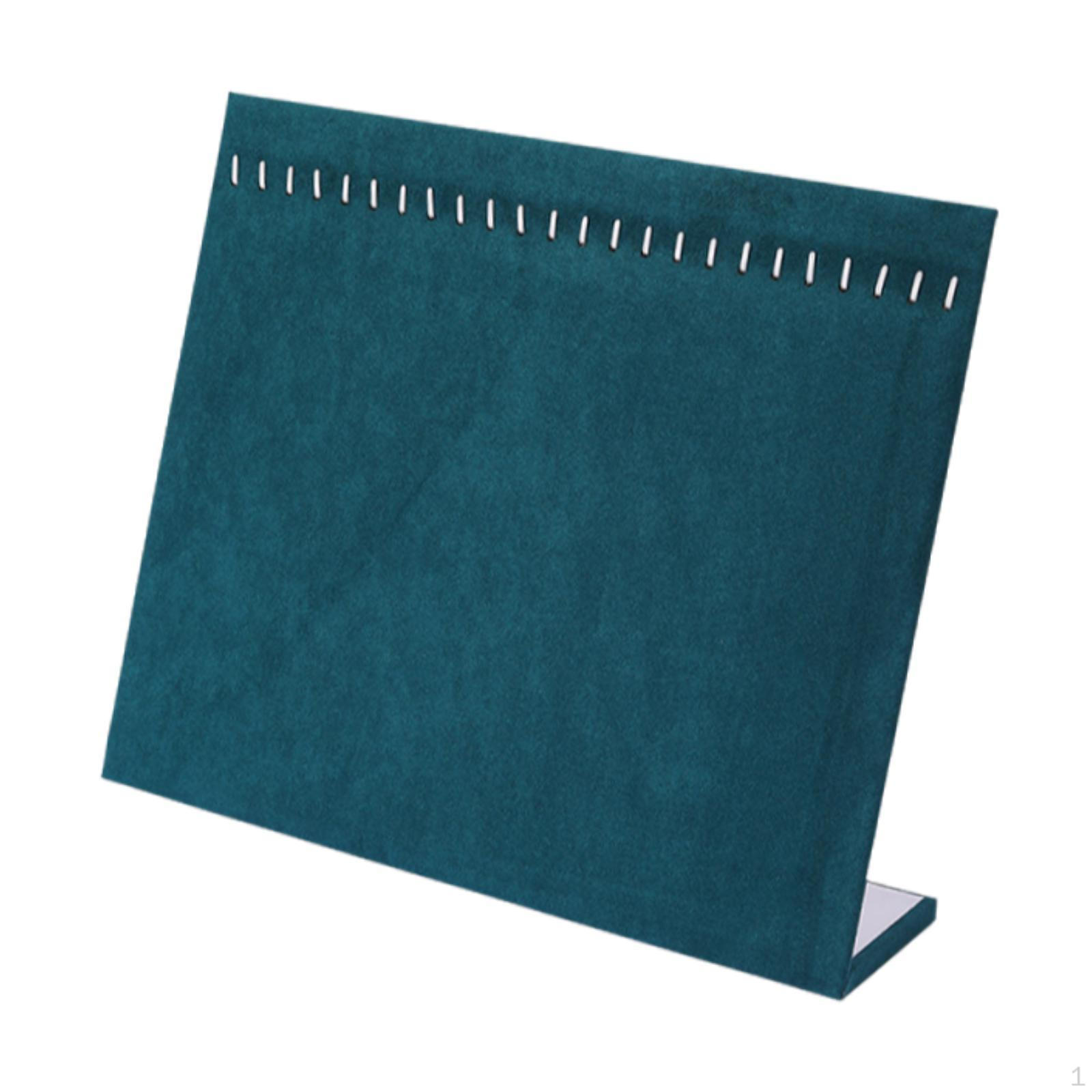 

Демонстрационная доска для ожерелий с 24 крючками, подставка для браслетов, стойка для хранения на столешнице зелёный