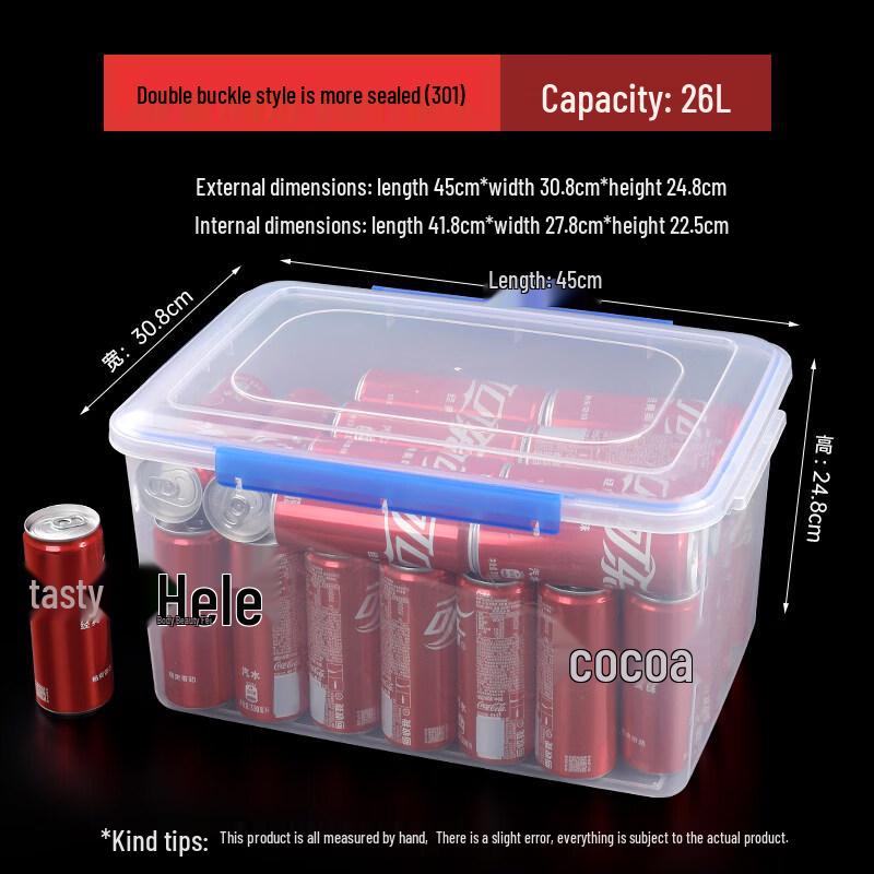 Transparent Plastic Refrigerator Storage Container