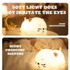 Silicone Cute Cat Lamp 3 Level Brightness Animal Night Light LED Cat Night Light for Kids