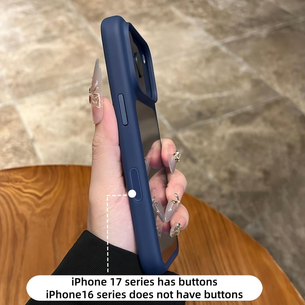 Intelligente Kamera Touch-Taste Kristallklare Handyhülle für iPhone 17 Pro Max 17 Pro 17 Air Transparent Stoßfeste Hülle Funda