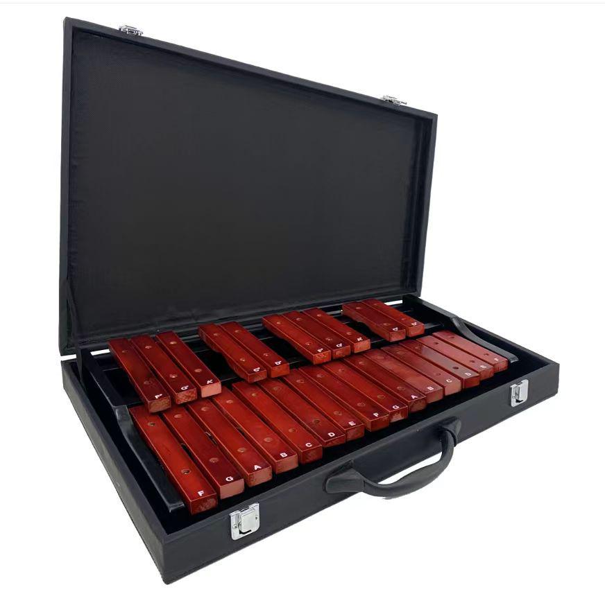 Rosewood 25-Note Xylophone for Kids - Orff Teaching Aid and Musical Instrument