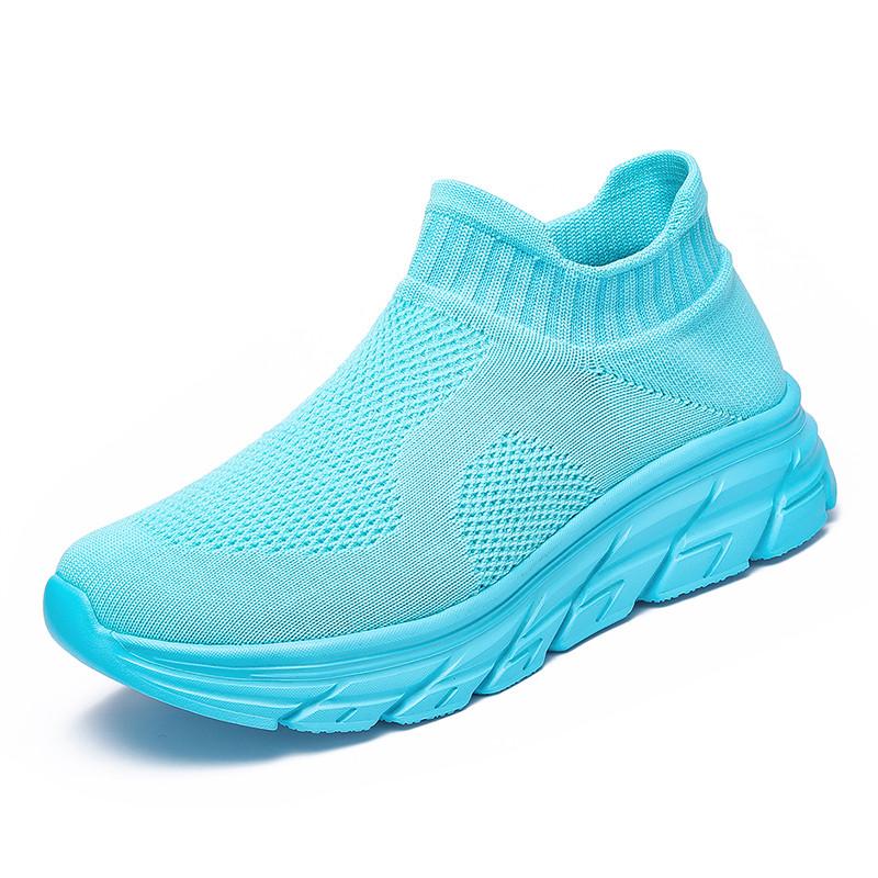 Hot Sale Fashion Running Sneakers for Men Women Breathable Socks Shoes Trainers Men Slip-on Lightweight Sports Shoes Big Size 46