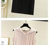 Spring Summer Women's Sleeveless Modal Vest Hooded Sweatshirt - Plus Size Slimming Loose Fit