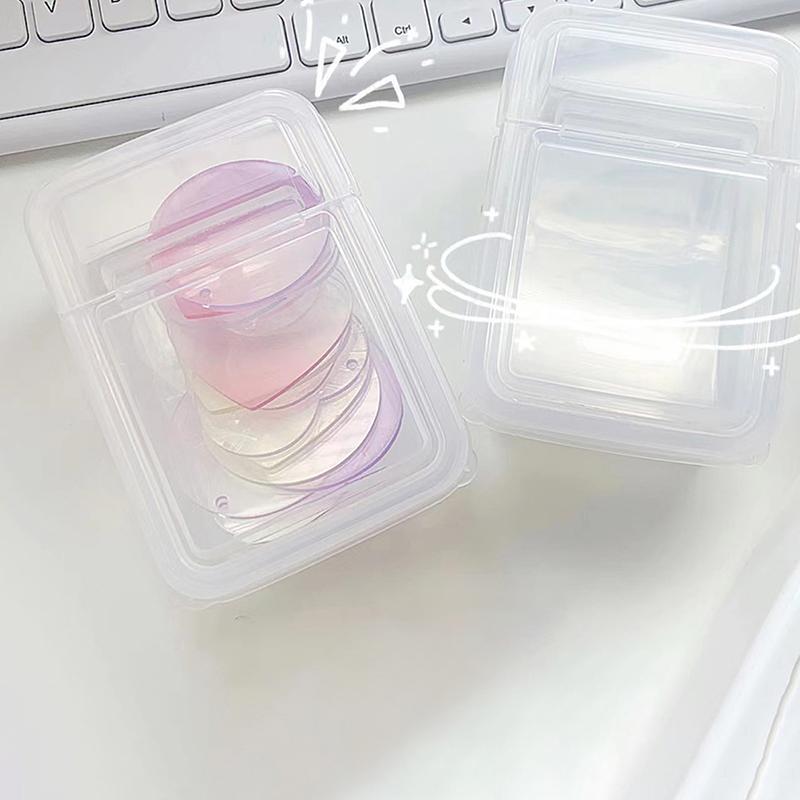 

Маленький размер Коробка для хранения Держатель для карт Наклейка Канцелярские товары Прозрачная коробка для хранения Коробка для хранения пленки Коробка для классификации с откидной крышкой прозрачный