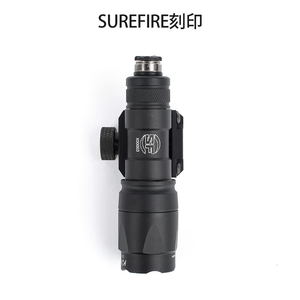 WADSN Surefire M300A Type Scout Flashlight [Modlit Type Tactical Modular Switch] Compatible with 20mm Rails, 600 Lumens, Airsoft Tactical Light