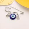 Blue Turkish for Evil Eye Brooch Pin for Creative Birthday Gift for Women Lady G