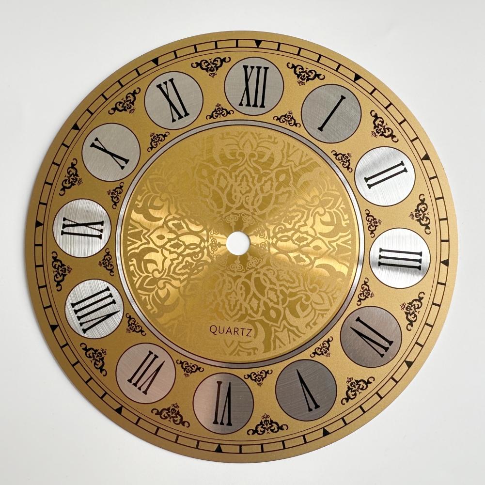 High Quality Aluminum Plate Dial Face Roman Numeral Metal Wire Drawing Process