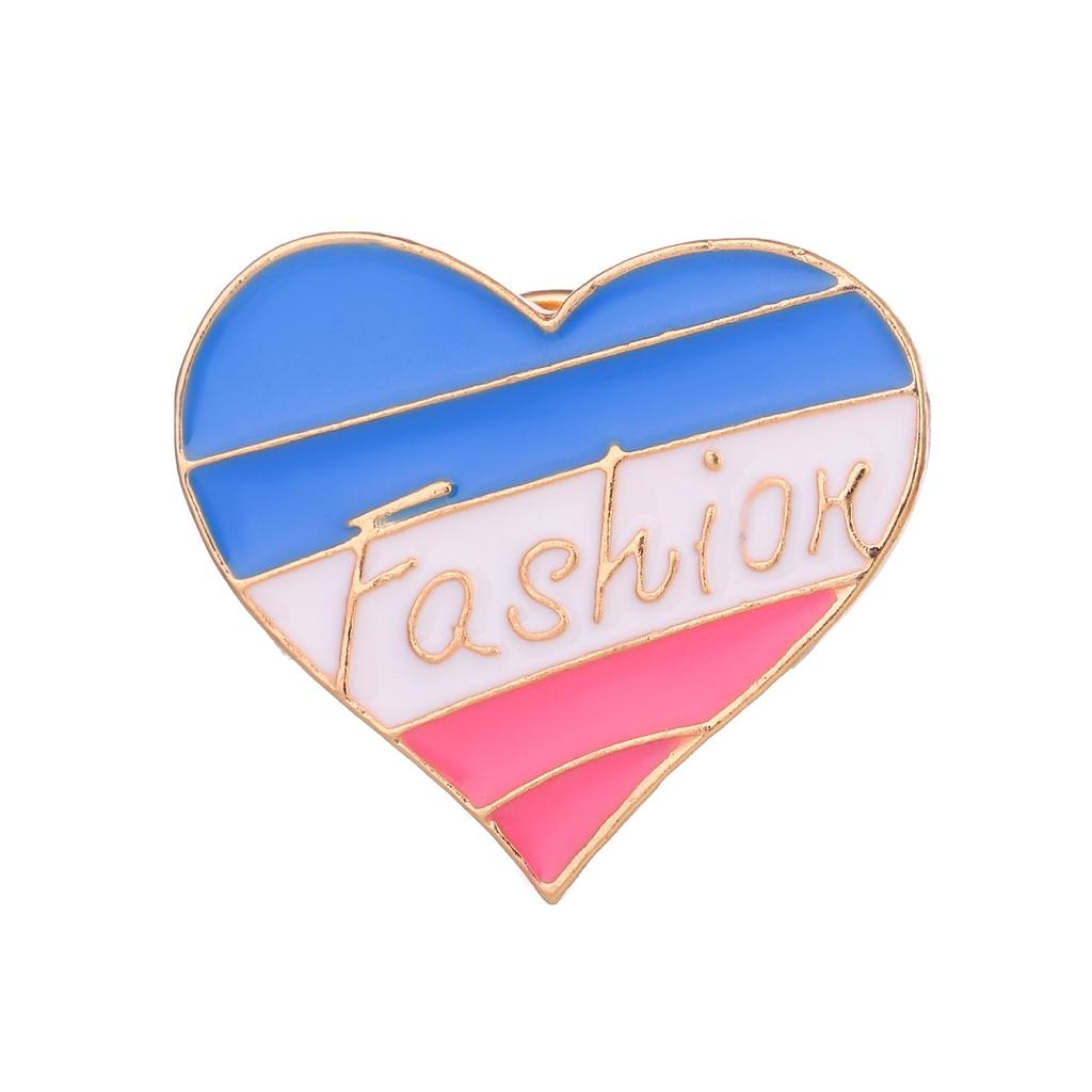 Trendy Rainbow Heart Drip Oil Brooch - Versatile Fashion Jewelry Gift