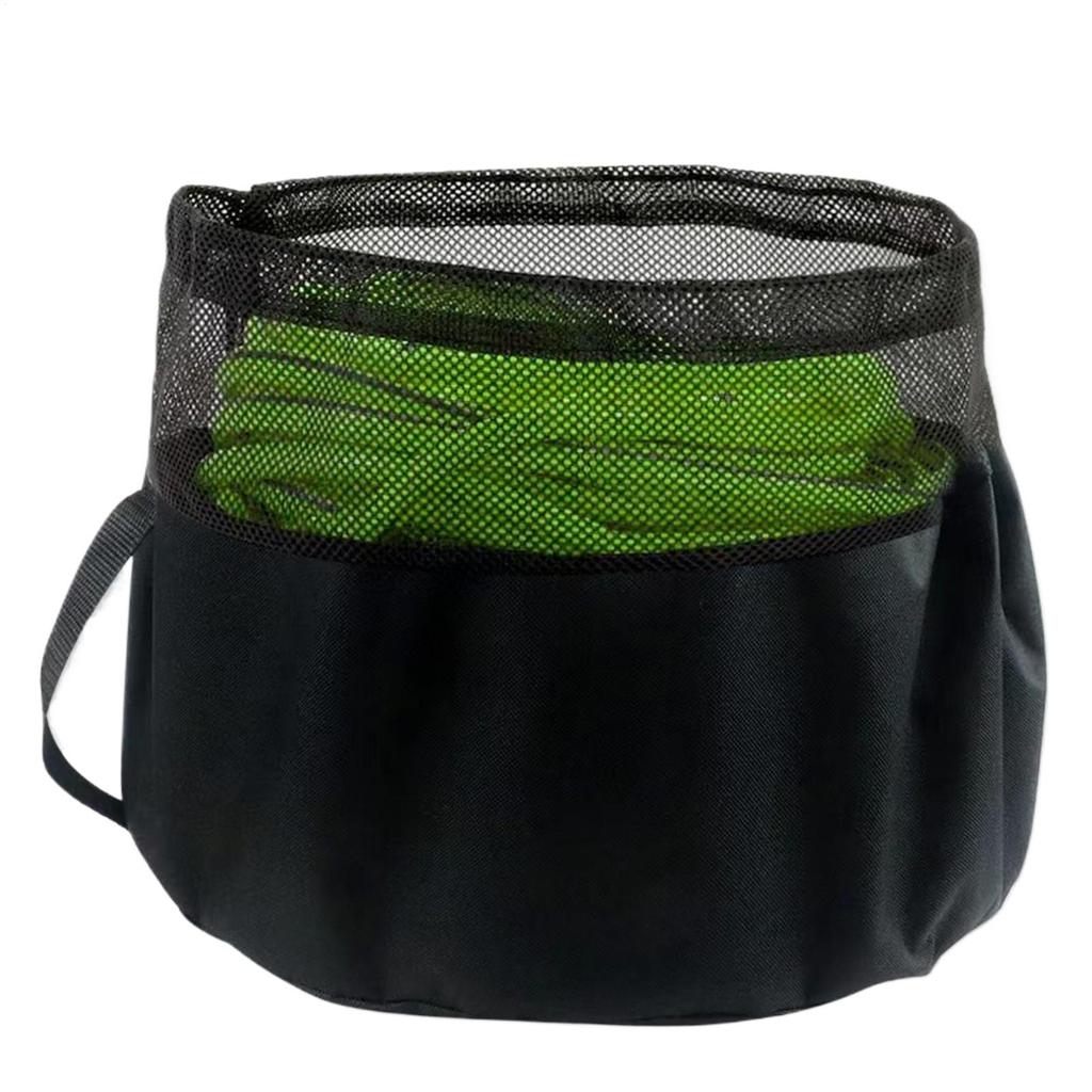 RV Water Hose Storage Bags Oxford Cloth Mobile Trailer Water Pipes Mesh Top Carrier Bag Foldable Garden Irrigation Organizer