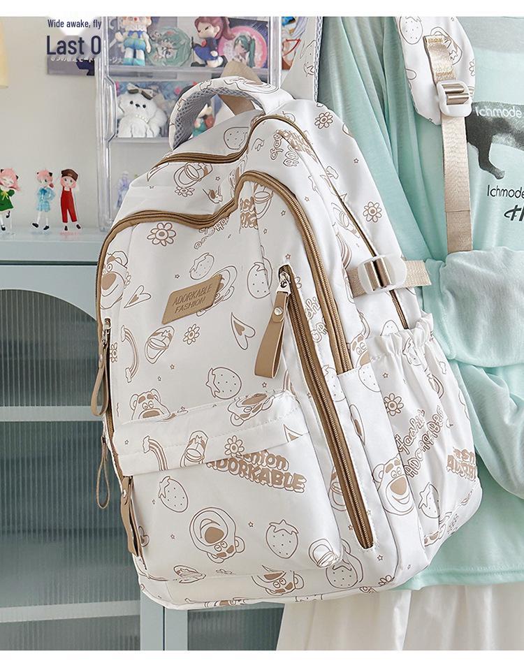 2025 Versatile Durable Backpack: Large Capacity for College & High School Students, Travel & Computer Use, Stylish Ins Design