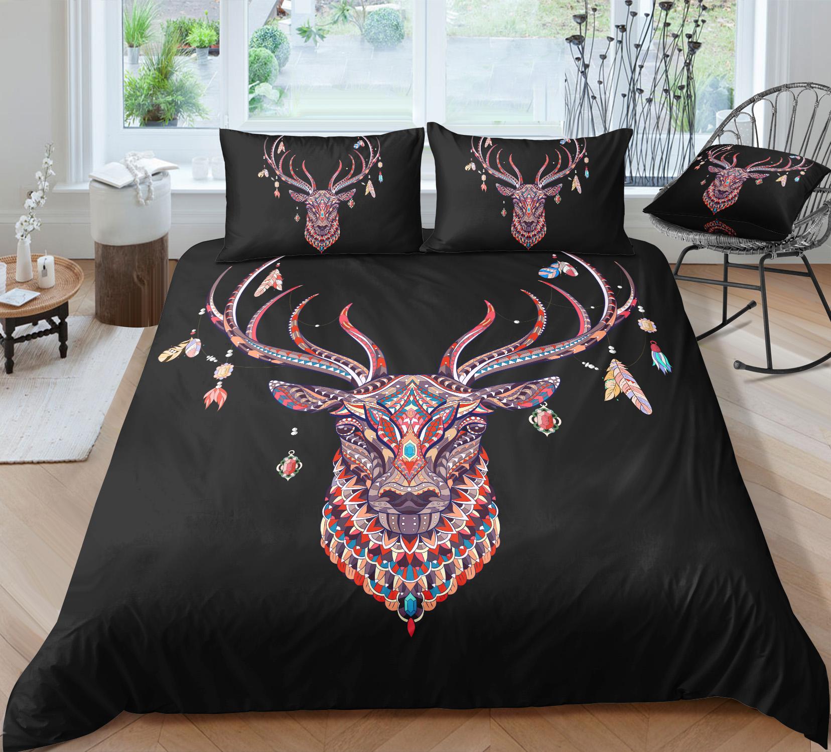 

3D Комплект постельного белья Серия «Головы животных» Удобный пододеяльник 2 шт./3 шт. Комплект постельного белья Односпальная Двуспальная Кровать Кинг-сайз EU Single 135x200cm