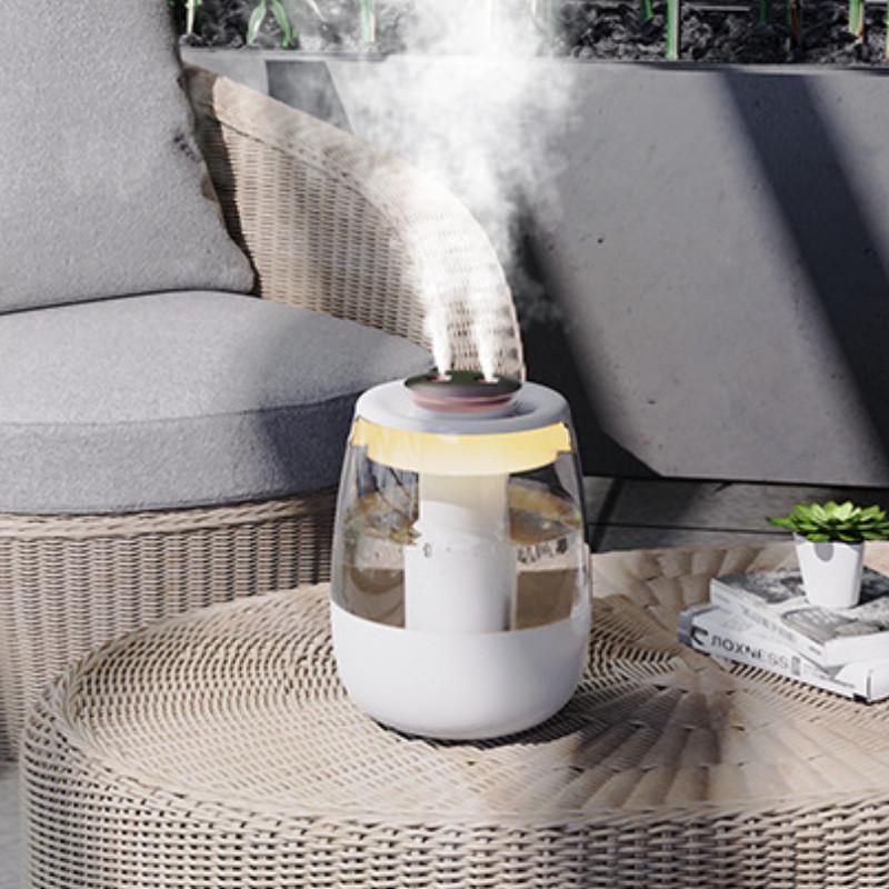 Bedroom Silent Atomizing Humidifier Household Nano Fine Mist Air Humidifier Desktop Humidity Display Sprayer