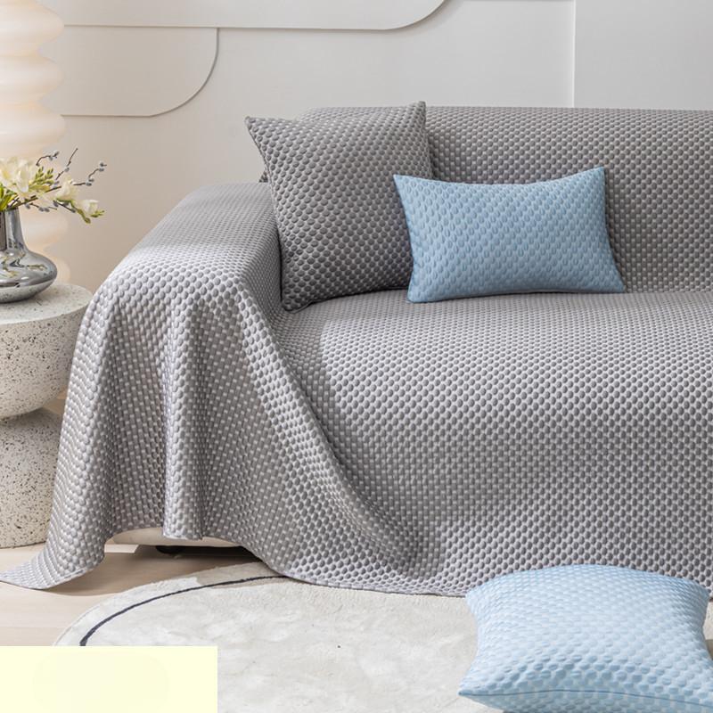 Sofa Cushion Summer Black Technology Cool Sofa Cover Towel Ice Silk Mat All Wrapped Simple Sofa Cover Summer