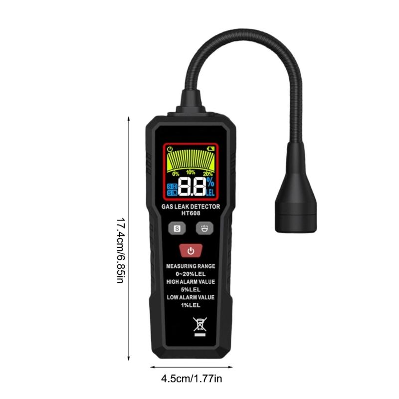 Wireless Gas Leak Sensors For Indoor Use Automatic Fault Diagnosis Memory Recall Feature Home Safety Equipment
