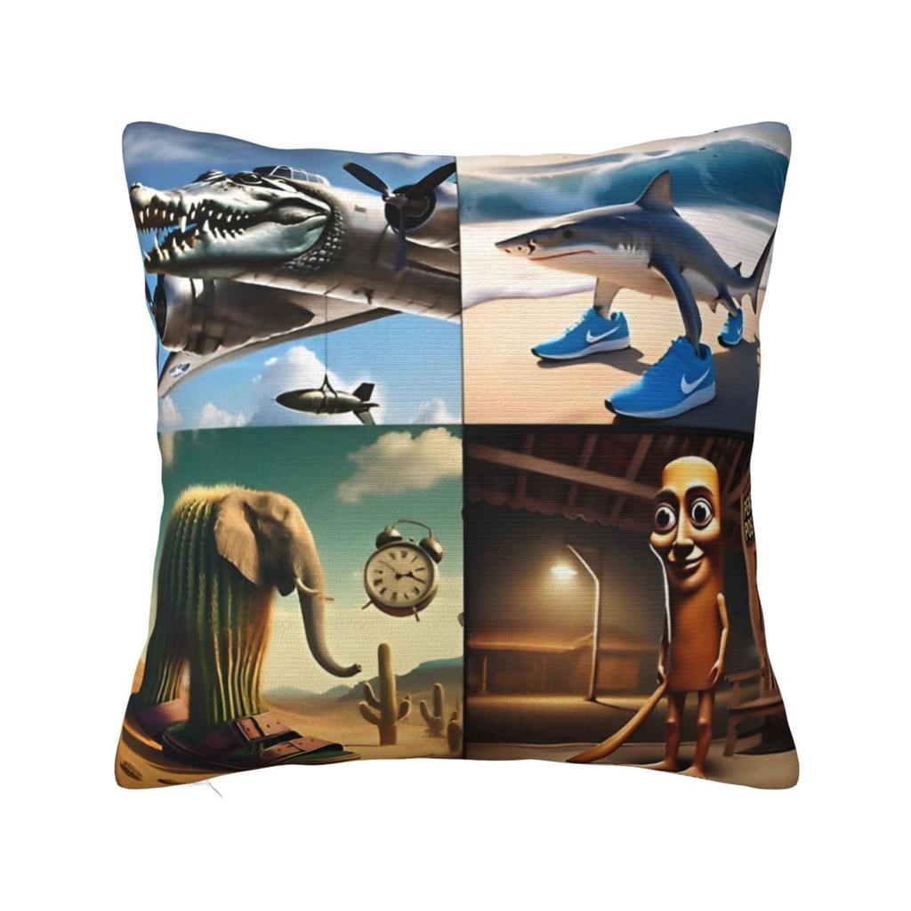 New Style Seat Brainrot Originale BRAINROTWAREDecoration Pillowcases Merch Pillow Cover Zipper Multiple Sizes