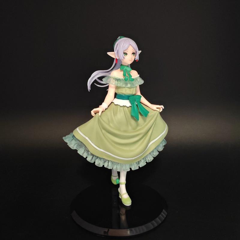 Frieren Anime Pvc Figure Frieren Beyond Journey'S End Elf Girl Formal Dress Collectible Statue Desktop Decor Gift For Anime Fans