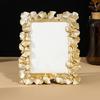 Decorative Golden Resin Earring Showcase Tray Jewelry Organizers Photo Frame For Boutique Displays