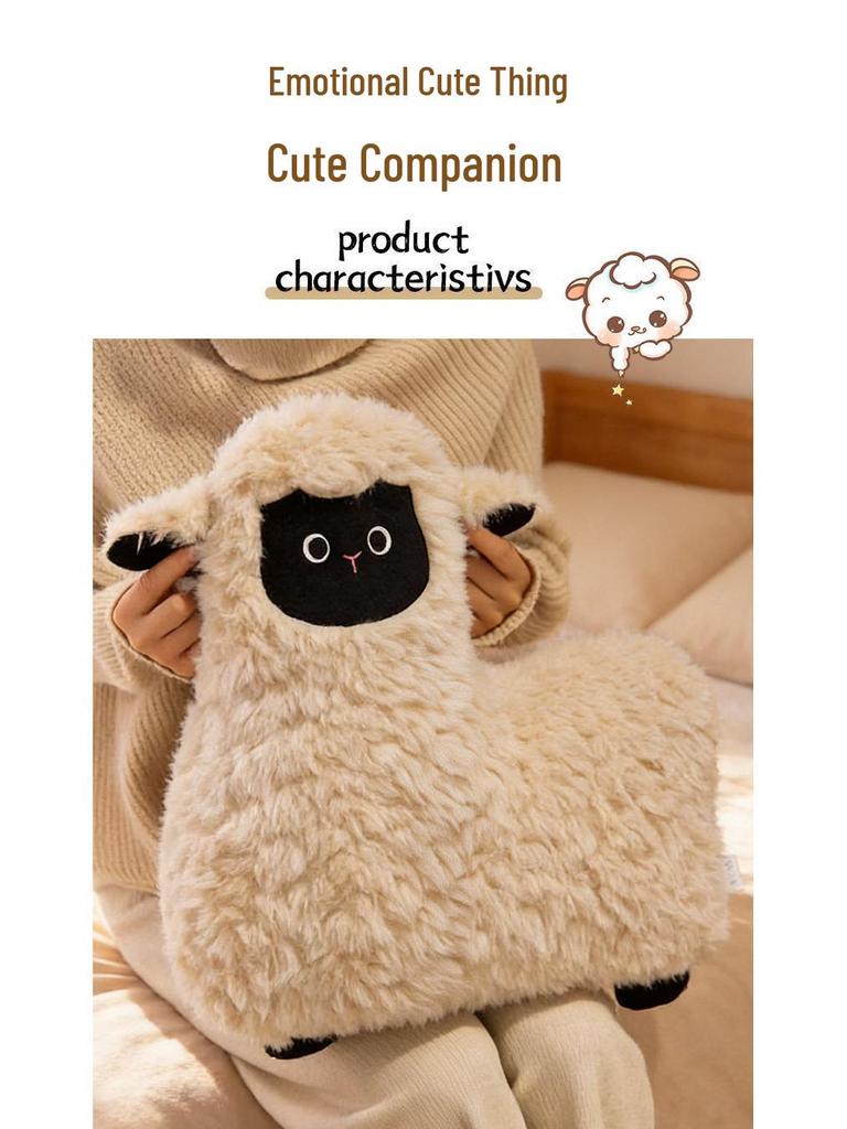 Roztomilý polštářek se ovečkou: Bederní opěrka a polštář na zdřímnutí v kanceláři na pohovku