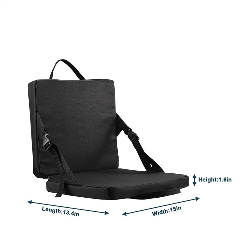 2025 Trend Comfortable Portable Foldable Chair Stadium Seat Cushion With Backrest Camping Beach For Outdoor