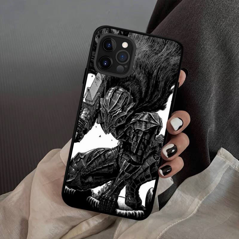 Anime Berserk Guts Custodia per Telefono Silicone Morbido per iphone 14 13 12 11 Pro Mini XS MAX 8 7 6 Plus X XS XR Cover