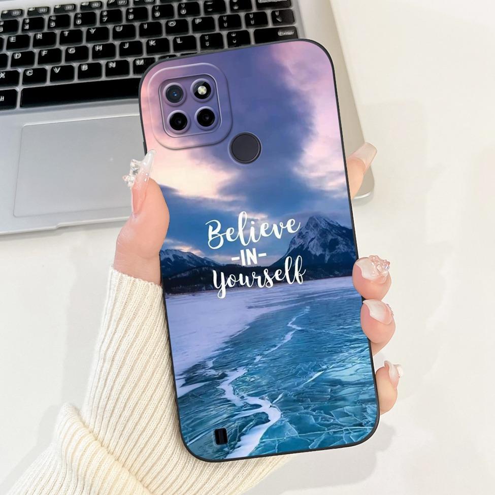 For Realme C21Y RMX3261 RMX3263 C25Y RMX3269 Cover For Realme C21Y Case Cute Cat Funny Cool Fashion Silicone Shockproof Bumper