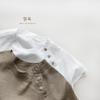 Children's Summer 2025 Cotton Linen Blouse - Korean & Japanese Style Short Sleeve T-shirt for Boys and Girls