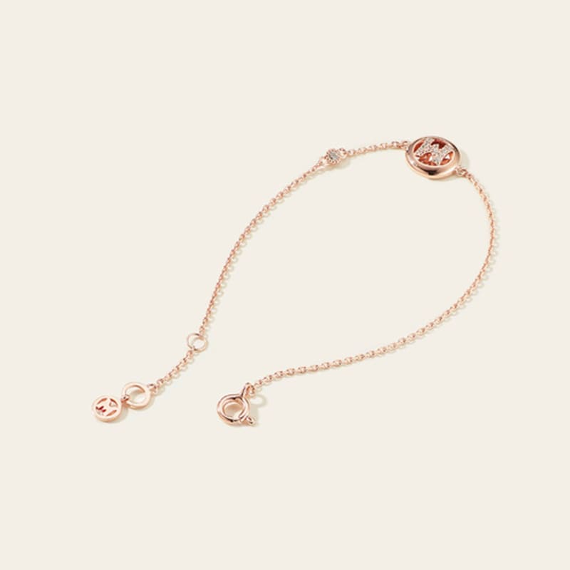 METROCITY JEWELRY M Basic Sterling Silver Rose Bracelet A231SB9212RPA