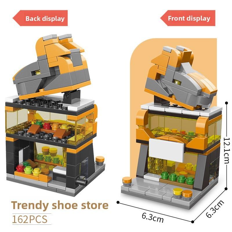 Yellow Crane Tower Chinese Style Building Blocks Kit With Abs Plastic For Kids Diy Creative Play