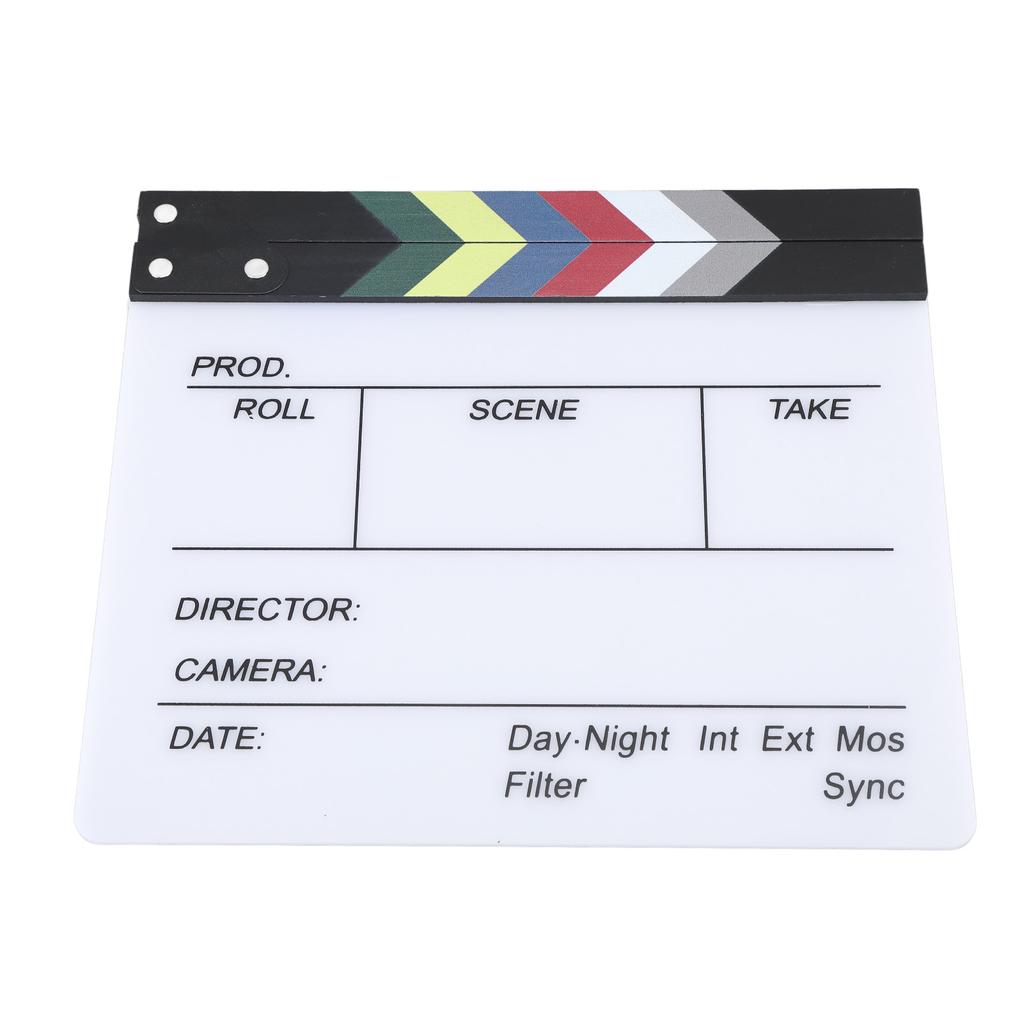 Film Clap Board Director Filming Clapper Board Clapboard Photo Prop for Decoration 30x27cm /