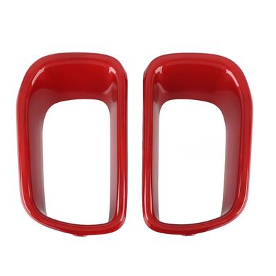 2Pcs Front Bumper Grille Guard 51117337810 Red Car Bumper Cover Front Air Duct Frame for F55 F56 F57 2014 To 2021
