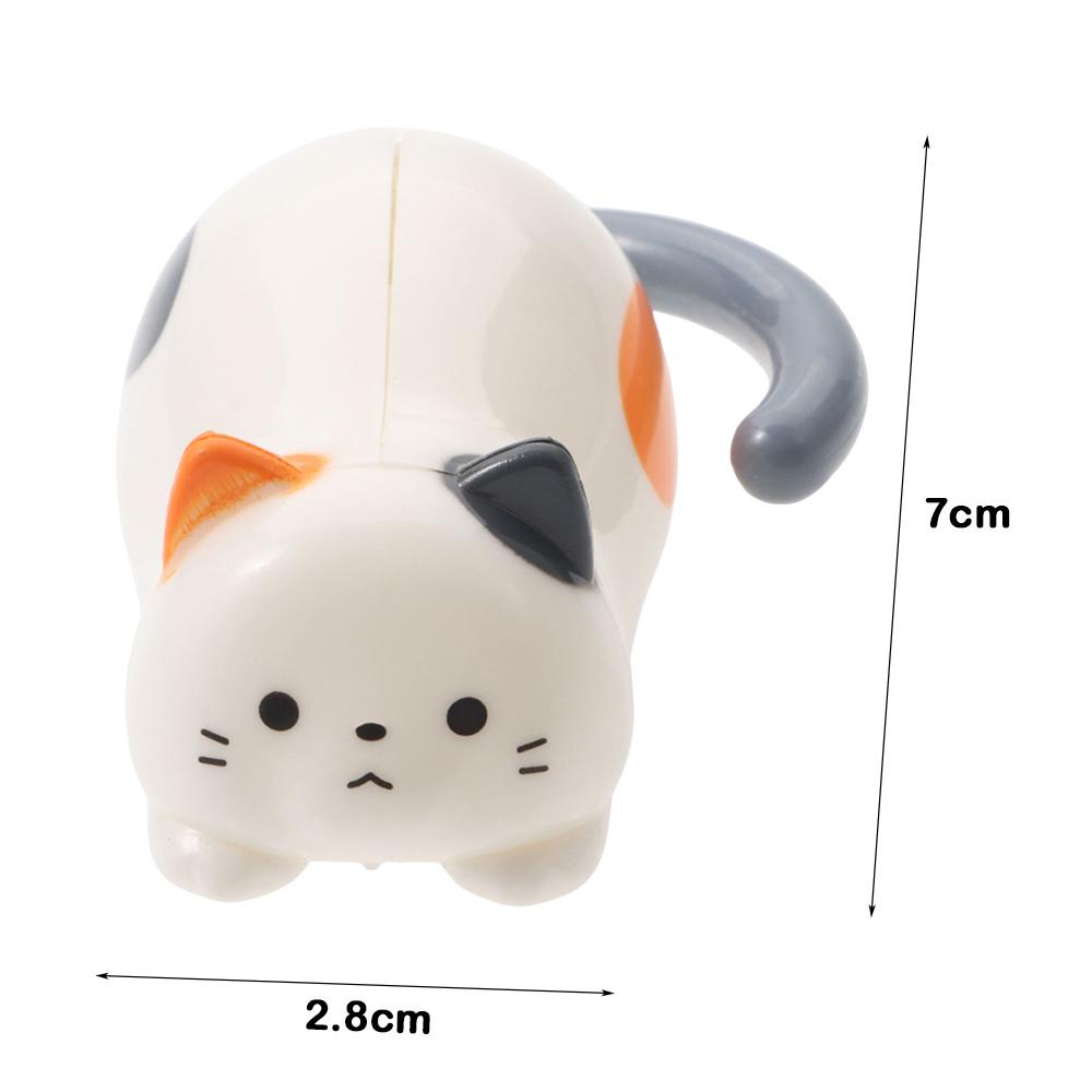Stress Relief Clockwork Kitten Movable Toy Fidget Windup Kitten Stress Relief Toy  Home