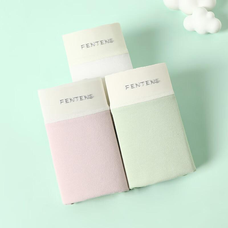 Fenteng Women's 10A Antibacterial Cotton Boxer Briefs 3-Pack